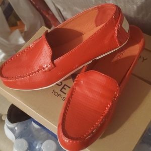 Sperry shoes glossy red